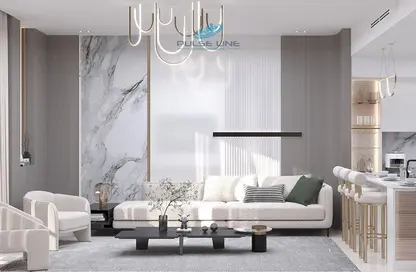 Living Room image for: Apartment - 3 Bedrooms - 3 Bathrooms for sale in Binghatti Tulip - Jumeirah Village Circle - Dubai, Image 1