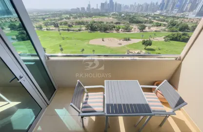 Balcony image for: Apartment - 1 Bedroom - 2 Bathrooms for rent in Golf Tower 2 - Golf Towers - The Views - Dubai, Image 1