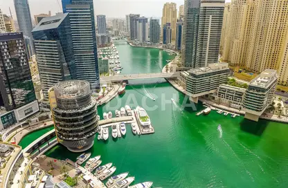 Water View image for: Apartment - 2 Bedrooms - 2 Bathrooms for rent in The Address Dubai Marina - Dubai Marina - Dubai, Image 1