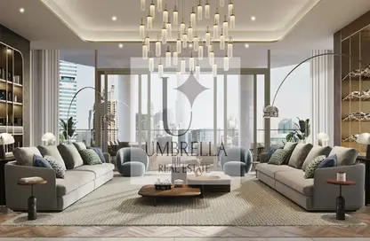 Living Room image for: Apartment - 2 Bedrooms - 4 Bathrooms for sale in Jumeirah Living Business Bay - Business Bay - Dubai, Image 1