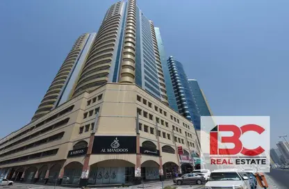 Outdoor Building image for: Apartment - 1 Bedroom - 2 Bathrooms for rent in Horizon Towers - Ajman Downtown - Ajman, Image 1