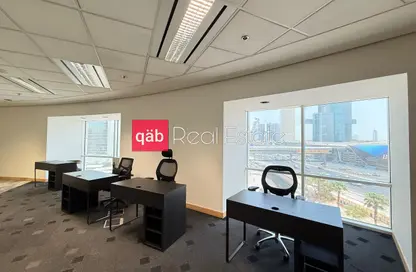Office Space - Studio - 1 Bathroom for rent in Blue Tower - Sheikh Zayed Road - Dubai