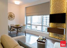 صورةغرفة المعيشة / غرفة الطعام لـ: شقة - 1 غرفة نوم - 2 حمامات للكراء في برج سانيبال - بارك أيلندز - دبي مارينا - دبي, صورة 1