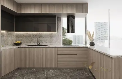 Kitchen image for: Apartment - 1 Bathroom for sale in Samana Mykonos - Dubai Studio City - Dubai, Image 1