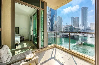 Balcony image for: Apartment - 1 Bedroom - 1 Bathroom for rent in Marina Quays East - Marina Quays - Dubai Marina - Dubai, Image 1