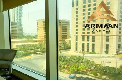 Office Space - Studio - 1 Bathroom for rent in Al Habtoor Business Tower - Dubai Marina - Dubai