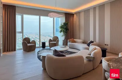 Living Room image for: Apartment - 1 Bedroom - 2 Bathrooms for sale in Me Do Re Tower - Jumeirah Lake Towers - Dubai, Image 1