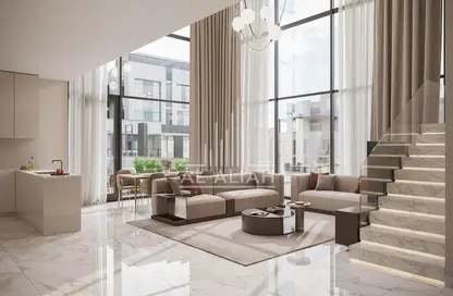 Living Room image for: Apartment - 4 Bedrooms - 5 Bathrooms for sale in Royal Park - Masdar City - Abu Dhabi, Image 1