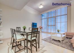 صورةغرفة المعيشة / غرفة الطعام لـ: شقة - 3 غرف نوم - 3 حمامات للكراء في خليج الدرة - دبي مارينا - دبي, صورة 1