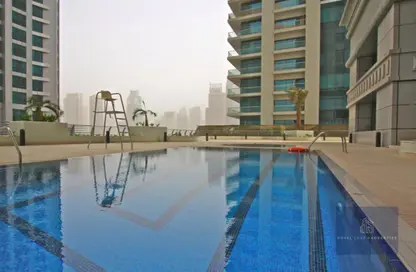صورة لـ حوض سباحة شقة - 2 غرف نوم - 2 حمامات للايجار في برج الأميرة - دبي مارينا - دبي ، صورة رقم 1
