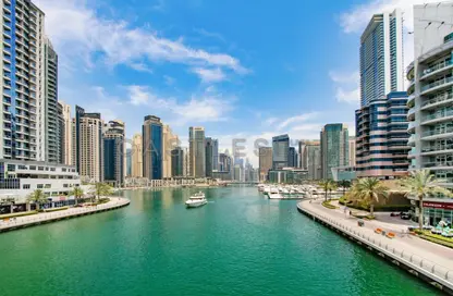 Water View image for: Apartment - 3 Bedrooms - 4 Bathrooms for rent in Marina Wharf 2 - Marina Wharf - Dubai Marina - Dubai, Image 1