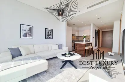 Living / Dining Room image for: Apartment - 1 Bedroom - 2 Bathrooms for rent in Sobha Hartland Waves - Sobha Hartland - Mohammed Bin Rashid City - Dubai, Image 1