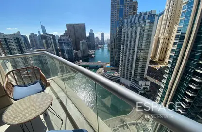 Balcony image for: Apartment - 2 Bedrooms - 3 Bathrooms for sale in Fairfield Tower - Park Island - Dubai Marina - Dubai, Image 1