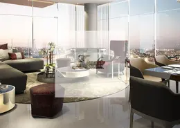 Living / Dining Room image for: Apartment - 1 Bathroom for sale in Aykon City Tower B - Aykon City - Business Bay - Dubai, Image 1