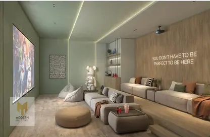 Living Room image for: Apartment - 3 Bedrooms - 4 Bathrooms for sale in Gardenia Bay - Yas Island - Abu Dhabi, Image 1