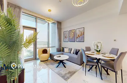 Living / Dining Room image for: Apartment - 1 Bedroom - 2 Bathrooms for rent in Meera - Al Habtoor City - Business Bay - Dubai, Image 1