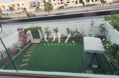 Balcony image for: Townhouse - 3 Bedrooms - 4 Bathrooms for sale in The Cedars - Yas Acres - Yas Island - Abu Dhabi, Image 1