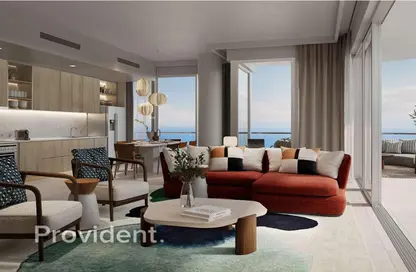 Living Room image for: Apartment - 1 Bedroom - 1 Bathroom for sale in Address The Bay - EMAAR Beachfront - Dubai Harbour - Dubai, Image 1