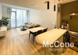 Living / Dining Room image for: Apartment - 1 Bedroom - 1 Bathroom for sale in Chaimaa Avenue 1 - Chaimaa Avenue Residences - Jumeirah Village Circle - Dubai, Image 1