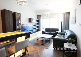 Living / Dining Room image for: Apartment - 1 bedroom - 2 bathrooms for rent in Damac Heights - Dubai Marina - Dubai, Image 1