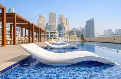 Apartment - Studio - 1 Bathroom for rent in DEC Tower 1 - DEC Towers - Dubai Marina - Dubai