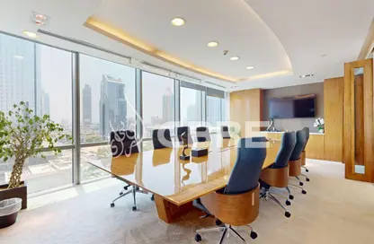 Office Space - Studio - 1 Bathroom for rent in South Tower - Emirates Financial Towers - DIFC - Dubai