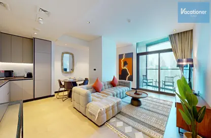 Living / Dining Room image for: Apartment - 2 Bedrooms - 2 Bathrooms for rent in 15 Northside - Business Bay - Dubai, Image 1