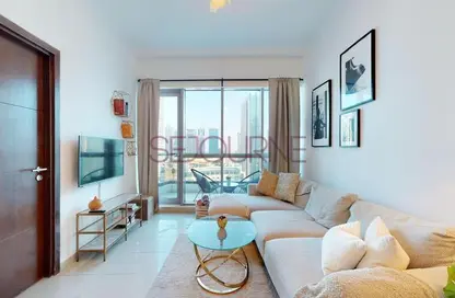 Living Room image for: Apartment - 1 Bedroom - 2 Bathrooms for rent in Bay Central West - Bay Central - Dubai Marina - Dubai, Image 1