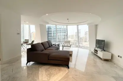 صورة لـ غرفة المعيشة شقة - 2 غرف نوم - 3 حمامات للايجار في برج ذا باد - الخليج التجاري - دبي ، صورة رقم 1