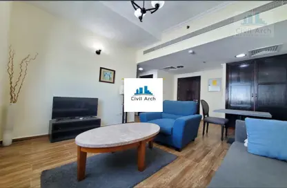 Living Room image for: Apartment - 1 Bedroom - 2 Bathrooms for rent in Horizon Building - Al Barsha 1 - Al Barsha - Dubai, Image 1