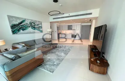 Living Room image for: Apartment - 1 Bedroom - 1 Bathroom for rent in Sunrise Bay - EMAAR Beachfront - Dubai Harbour - Dubai, Image 1