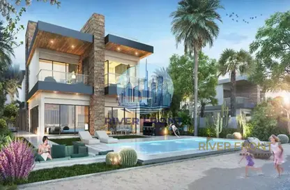 Townhouse - 5 Bedrooms - 5 Bathrooms for sale in Costa Brava 2 - Costa Brava at DAMAC Lagoons - Damac Lagoons - Dubai