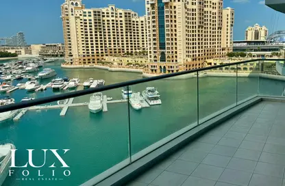 Water View image for: Apartment - 3 Bedrooms - 4 Bathrooms for rent in Oceana Pacific - Oceana - Palm Jumeirah - Dubai, Image 1
