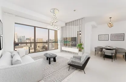 Living / Dining Room image for: Apartment - 2 Bedrooms - 2 Bathrooms for rent in Amwaj 4 - Amwaj - Jumeirah Beach Residence - Dubai, Image 1