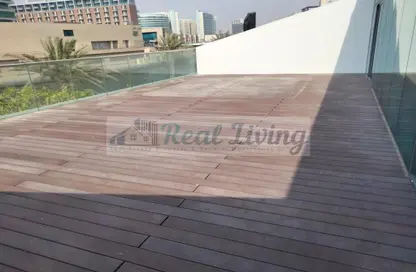Terrace image for: Townhouse - 5 Bedrooms - 5 Bathrooms for rent in Al Hadeel - Al Bandar - Al Raha Beach - Abu Dhabi, Image 1
