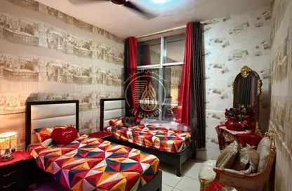 Apartment - 2 Bedrooms - 2 Bathrooms for rent in Orient Tower 1 - Orient Towers - Al Bustan - Ajman