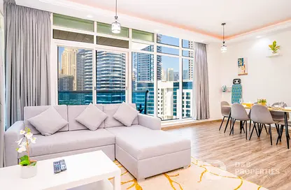 Apartment - 2 Bedrooms - 4 Bathrooms for rent in Opal Tower Marina - Dubai Marina - Dubai