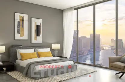 Apartment - 1 Bedroom - 2 Bathrooms for sale in Peninsula Two - Peninsula - Business Bay - Dubai