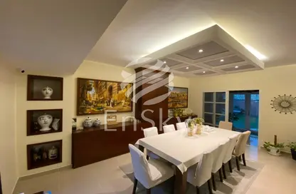 Dining Room image for: Villa - 5 Bedrooms - 7 Bathrooms for sale in Mediterranean Style - Al Reef Villas - Al Reef - Abu Dhabi, Image 1