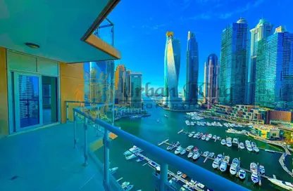 شقة - 3 غرف نوم - 4 حمامات للايجار في برج الحبتور - دبي مارينا - دبي