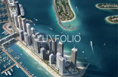 Apartment - 2 Bedrooms - 2 Bathrooms for sale in Beachgate by Address - EMAAR Beachfront - Dubai Harbour - Dubai
