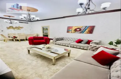Living Room image for: Apartment - 2 Bedrooms - 2 Bathrooms for rent in Al Khan Lagoon - Al Khan - Sharjah, Image 1