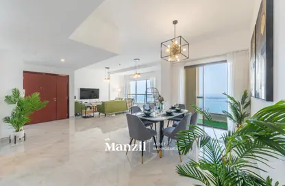 Apartment - 3 Bedrooms - 3 Bathrooms for rent in Rimal 5 - Rimal - Jumeirah Beach Residence - Dubai