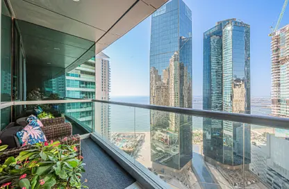 Apartment - 3 Bedrooms - 4 Bathrooms for sale in Al Fattan Marine Tower - Al Fattan Marine Towers - Jumeirah Beach Residence - Dubai
