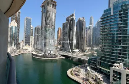 شقة - غرفة نوم - 1 حمام للبيع في برج الزمان والمكان - دبي مارينا - دبي
