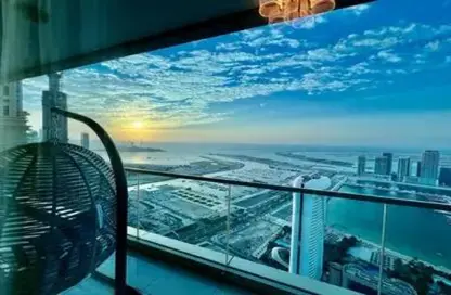 شقة - غرفة نوم - 2 حمامات للايجار في أوشن هايتس - دبي مارينا - دبي