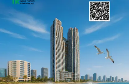 Apartment - 1 Bedroom - 2 Bathrooms for sale in Corniche Tower - Ajman Corniche Road - Ajman