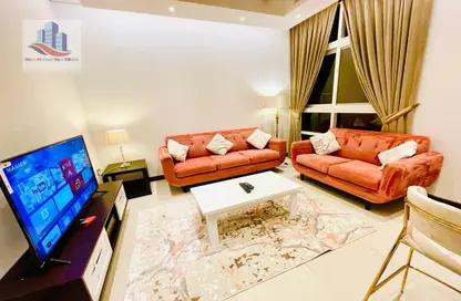 Living Room image for: Apartment - 1 Bedroom - 2 Bathrooms for rent in Al Heerah - Sharjah, Image 1