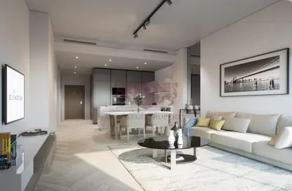 Living / Dining Room image for: Apartment - 1 Bathroom for sale in Wilton Park Residences - Mohammed Bin Rashid City - Dubai, Image 1
