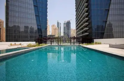 Apartment - 1 Bathroom for rent in Silverene Tower B - Silverene - Dubai Marina - Dubai